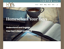 Tablet Screenshot of homeschool-your-boys.com